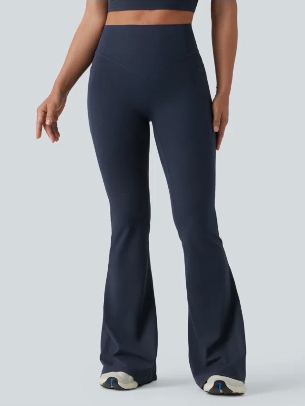 HALARA Navy UltraSculpt™ High-Waisted Scrunch Butt Flare Leggings